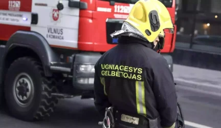 Ligoninės radiatoriuje įstrigusį kūdikį išgelbėjo ugniagesiai
