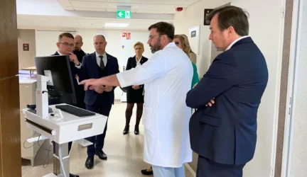 Atidaromas renovuotas Vilniaus miesto universitetinės ligoninės korpusas
