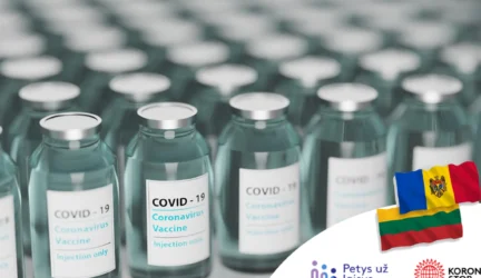Lietuva palaiko Moldovą kovoje su COVID-19: išsiųsta 26 tūkst. vakcinos dozių