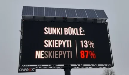 Po skandalingo tento Šiauliuose nukabinimo – skatinimo skiepytis kampanija 6 miestuose