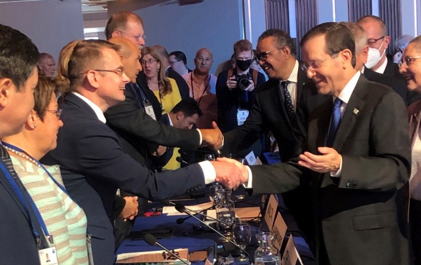 Sveikatos apsaugos ministras A. Dulkys dalyvauja PSO sesijoje Tel Avive