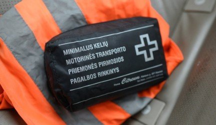 Automobilio vaistinėlė turinys pakeitimai
