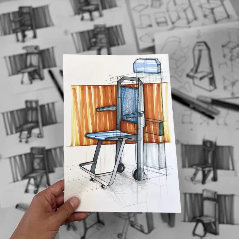 JC Aero kuriamos inovacijos eskizas