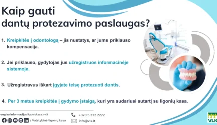 Kaip gauti dantų protezavimą