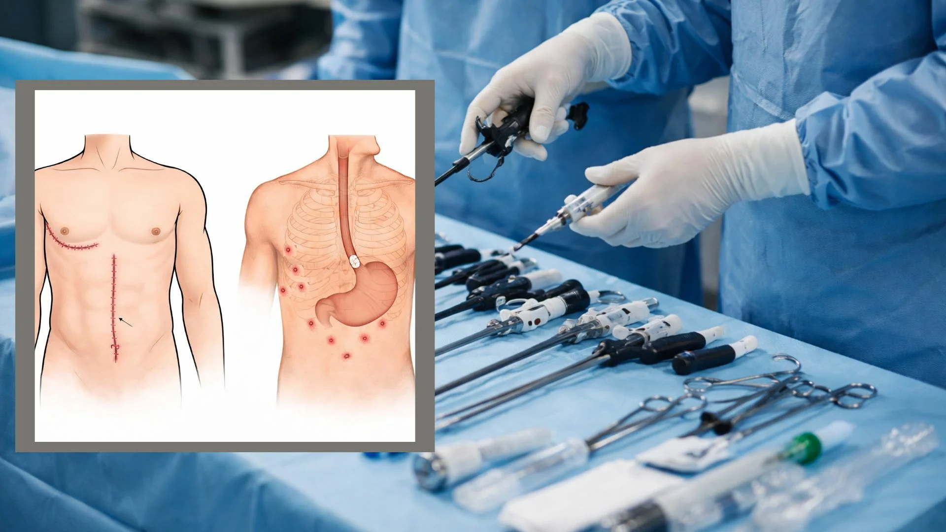 stemplės ir skrandžio vėžio operacija