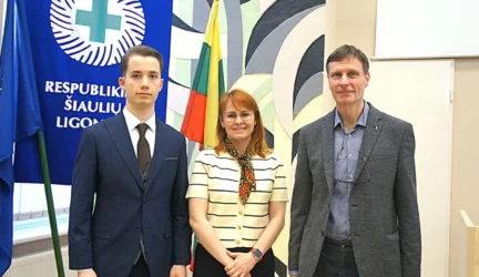 Konferencijos pranešėjai G. Makštutis (iš dešinės), J. Sinotova ir A. Danilevičius.