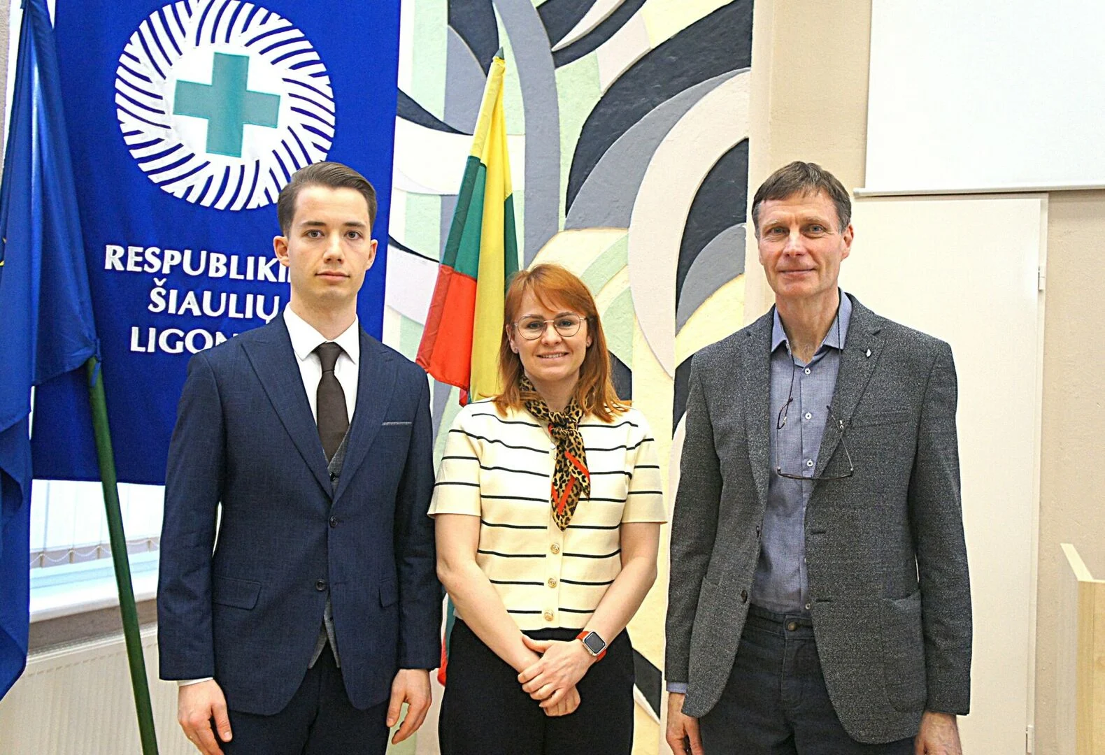 Konferencijos pranešėjai G. Makštutis (iš dešinės), J. Sinotova ir A. Danilevičius.