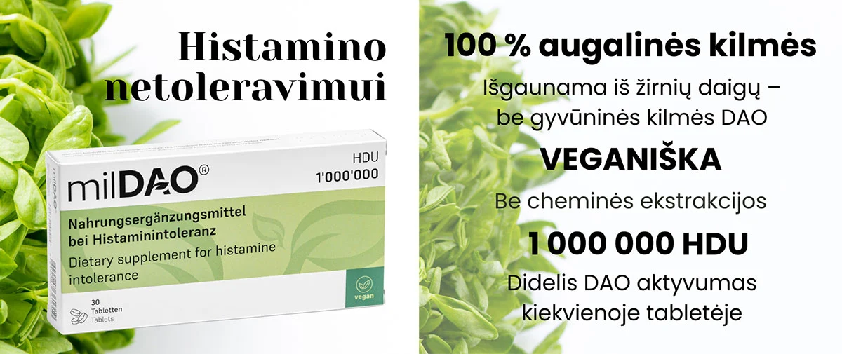 Histamino netoleravimas