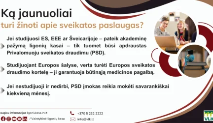 Privalomas sveikatos draudimas. Abiturientai atmintinė
