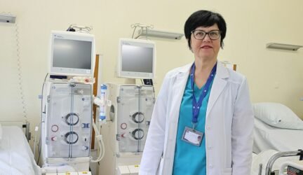 Respublikinės Šiaulių ligoninės Nefrologijos-toksikologijos skyriaus vedėja gydytoja nefrologė Eglė Gaupšienė . (Zitos Katkienės nuotr.)